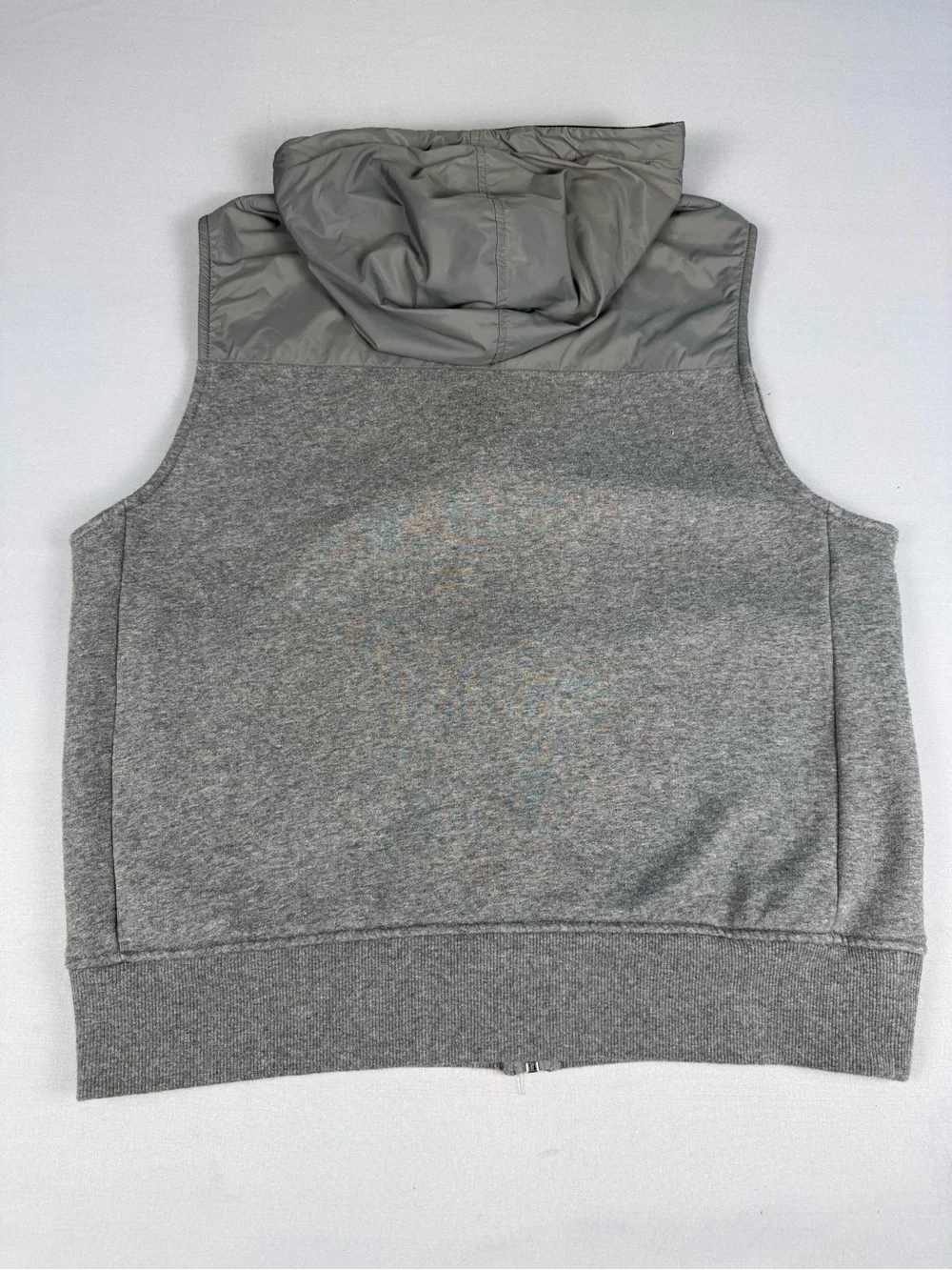 Michael Kors Sherpa Lined Hooded Gray Full Zip Vest Men’s Large